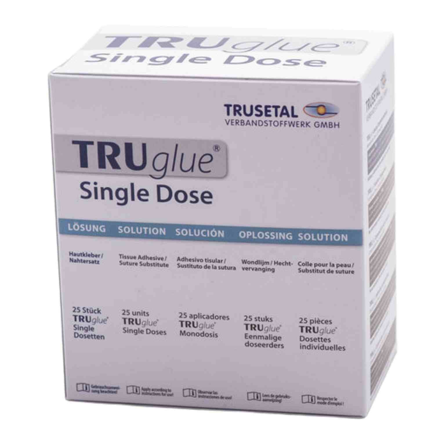 TRUGLUE Haut- und Wundkleber zur Versorgung von Hautläsionen, 25 x Dosette à 0,3 ml - 1 Pack